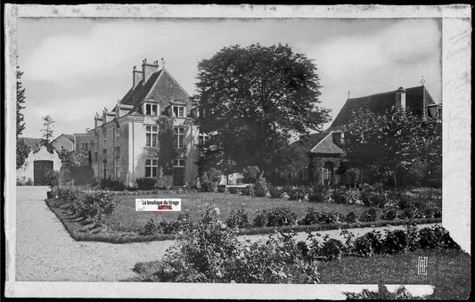 Plaque verre photo, négatif noir & blanc 9x14 cm, Sauveterre-de-Béarn, Nays