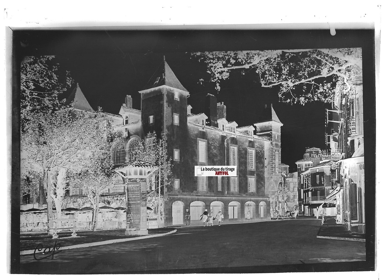 Saint-Jean-de-Luz, Louis XIV, Plaque verre photo, négatif noir & blanc 9x12 cm