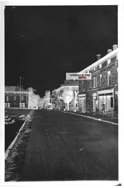 Plaque verre photo ancienne négatif noir et blanc 13x18 cm Stiring-Wendel France