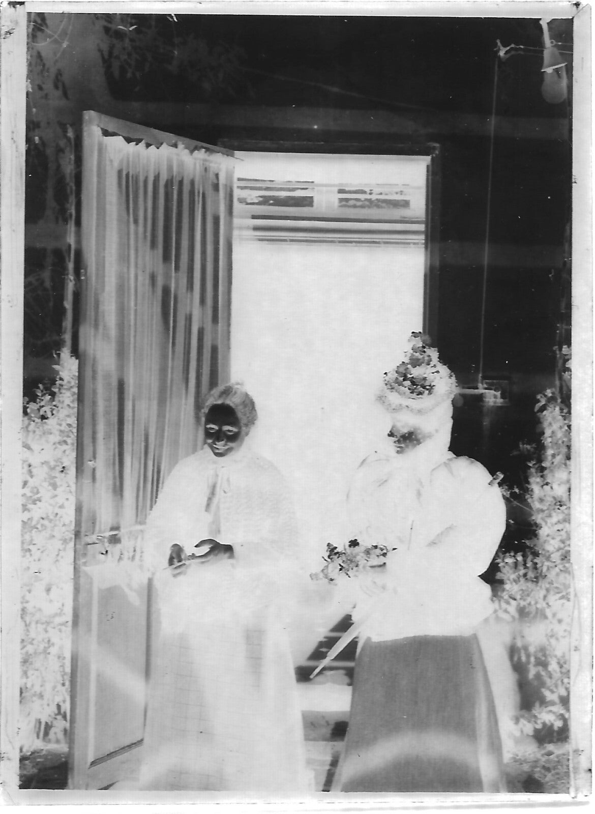 Bailly, France, château, photos plaque de verre, lot de 10 négatifs 6x9 cm