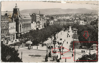 Clermont-Ferrand, Auvergne, photos plaque de verre, lot de 5 négatifs 9x14 cm