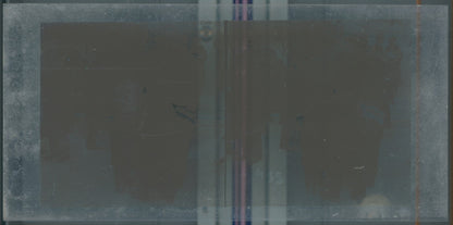 Scène de vie, Longchamp, Paris, plaque verre stéréoscopique, positif 8,5x17 cm