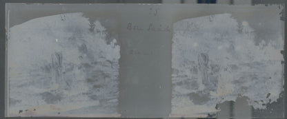 Bou Saâda, Algérie, Plaque verre stéréoscopie, positif noir & blanc 4,5x10,7 cm