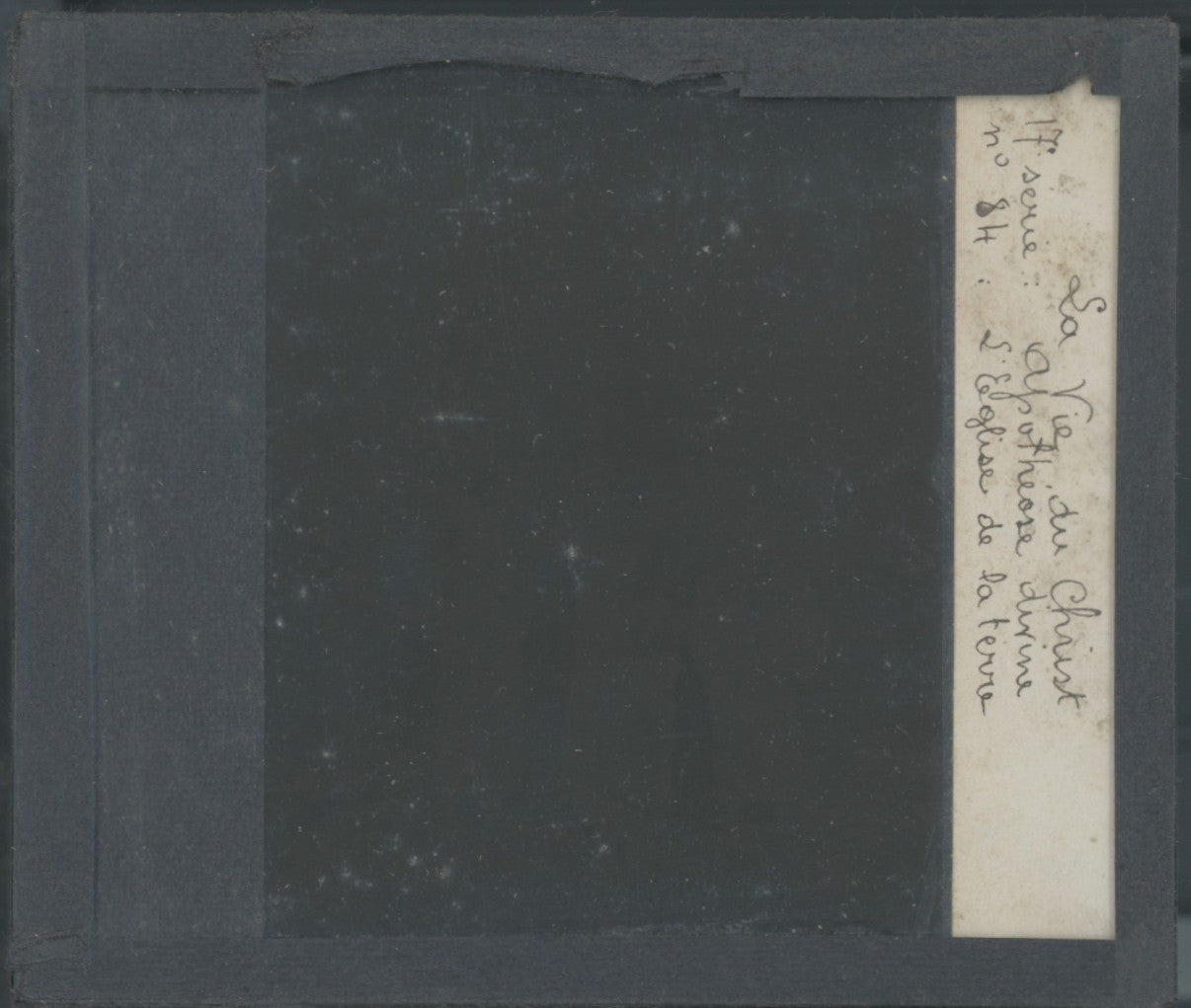 L’Apôtre de la Terre, Christ, photo plaque verre, noir & blanc, 8,5x10 cm