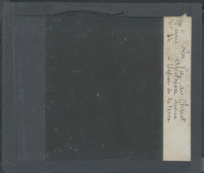 L’Apôtre de la Terre, Christ, photo plaque verre, noir & blanc, 8,5x10 cm