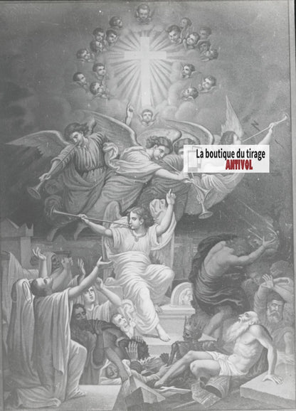 Scène religieuse, catéchisme, dessin peinture, plaque verre, positif 8,5x10 cm