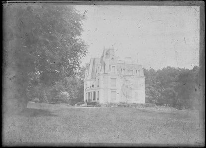 Bailly, France, châteaux, photos plaque de verre, lot de 10 négatifs 6x9 cm