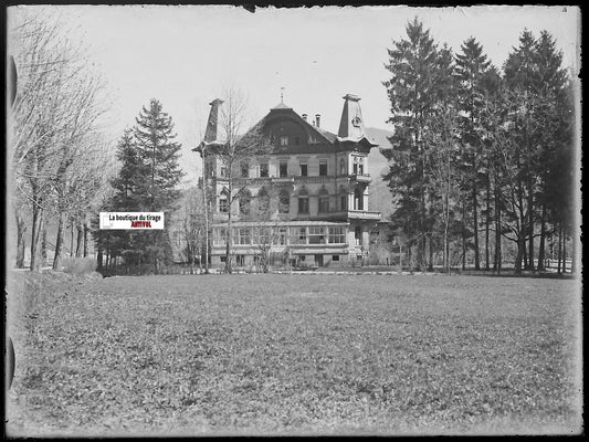 Bad Peterstal, Freyersbach, Plaque verre photo, négatif noir & blanc 9x12 cm