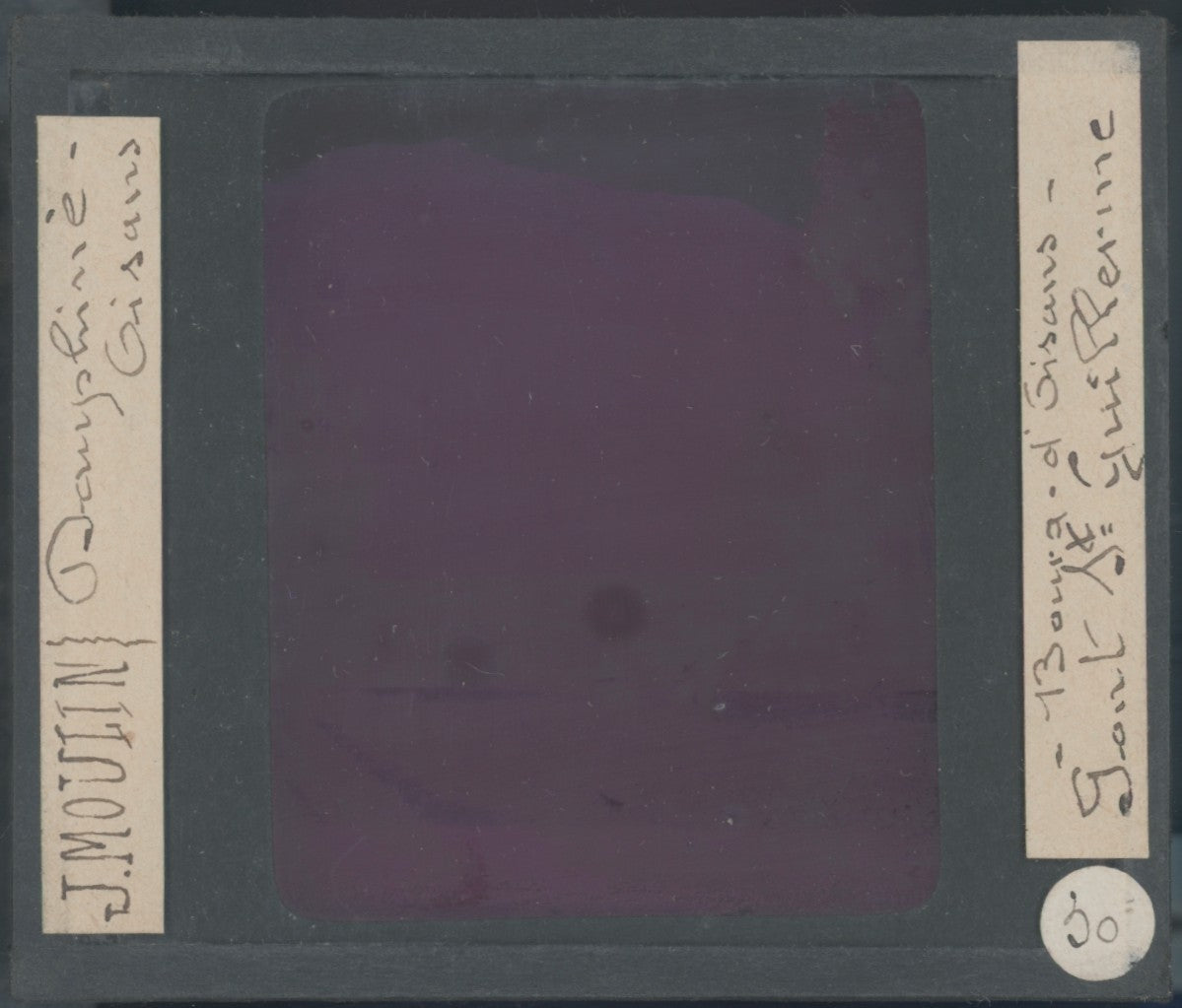 Pont Saint-Guillerme, photo J. Moulin, plaque verre, couleur, positif 8,5x10 cm