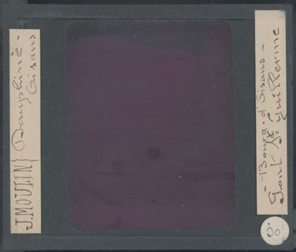 Pont Saint-Guillerme, photo J. Moulin, plaque verre, couleur, positif 8,5x10 cm