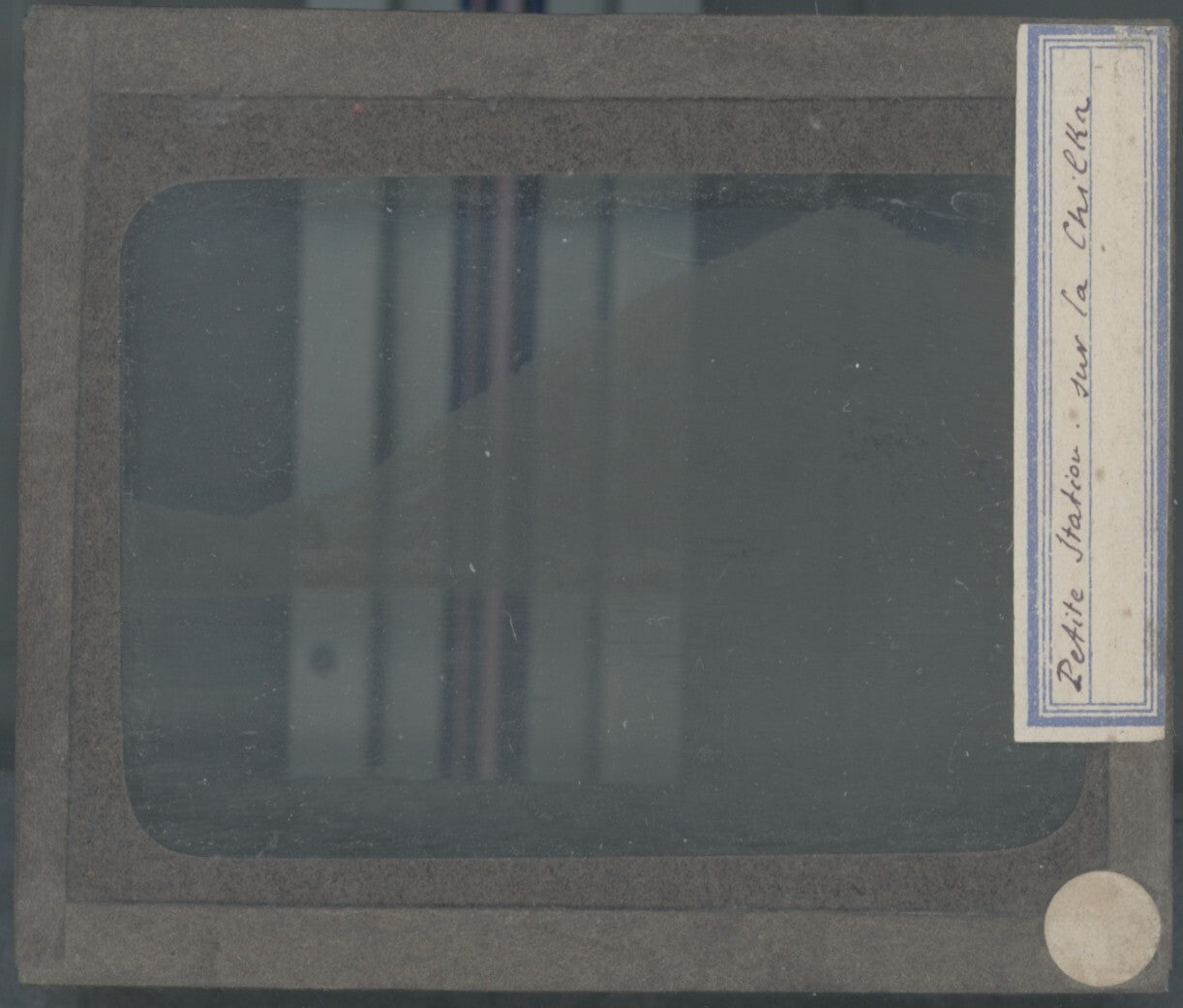 Russie, Chilka, paysage, photo plaque verre, noir & blanc, positif 8,5x10 cm