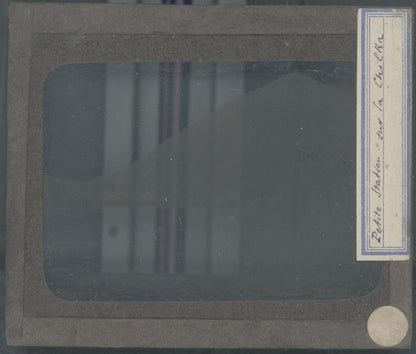 Russie, Chilka, paysage, photo plaque verre, noir & blanc, positif 8,5x10 cm