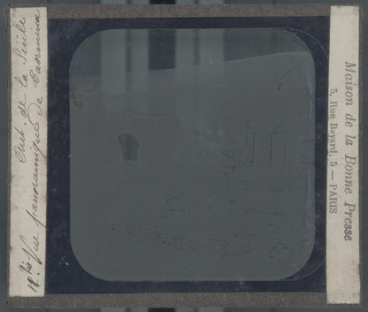 Théâtre de Taormine, Italie, photo plaque verre, noir & blanc, positif 8,5x10 cm