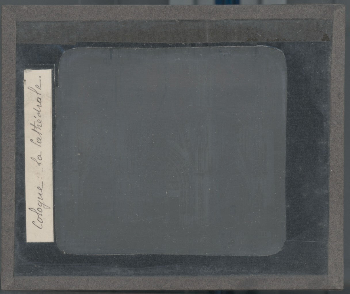 Cathédrale de Cologne, Allemagne, photo ancienne plaque verre, positif 8,5x10 cm