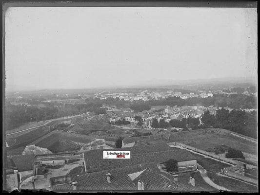 Citadelle de Perpignan, Plaque verre photo, négatif noir & blanc 9x12 cm