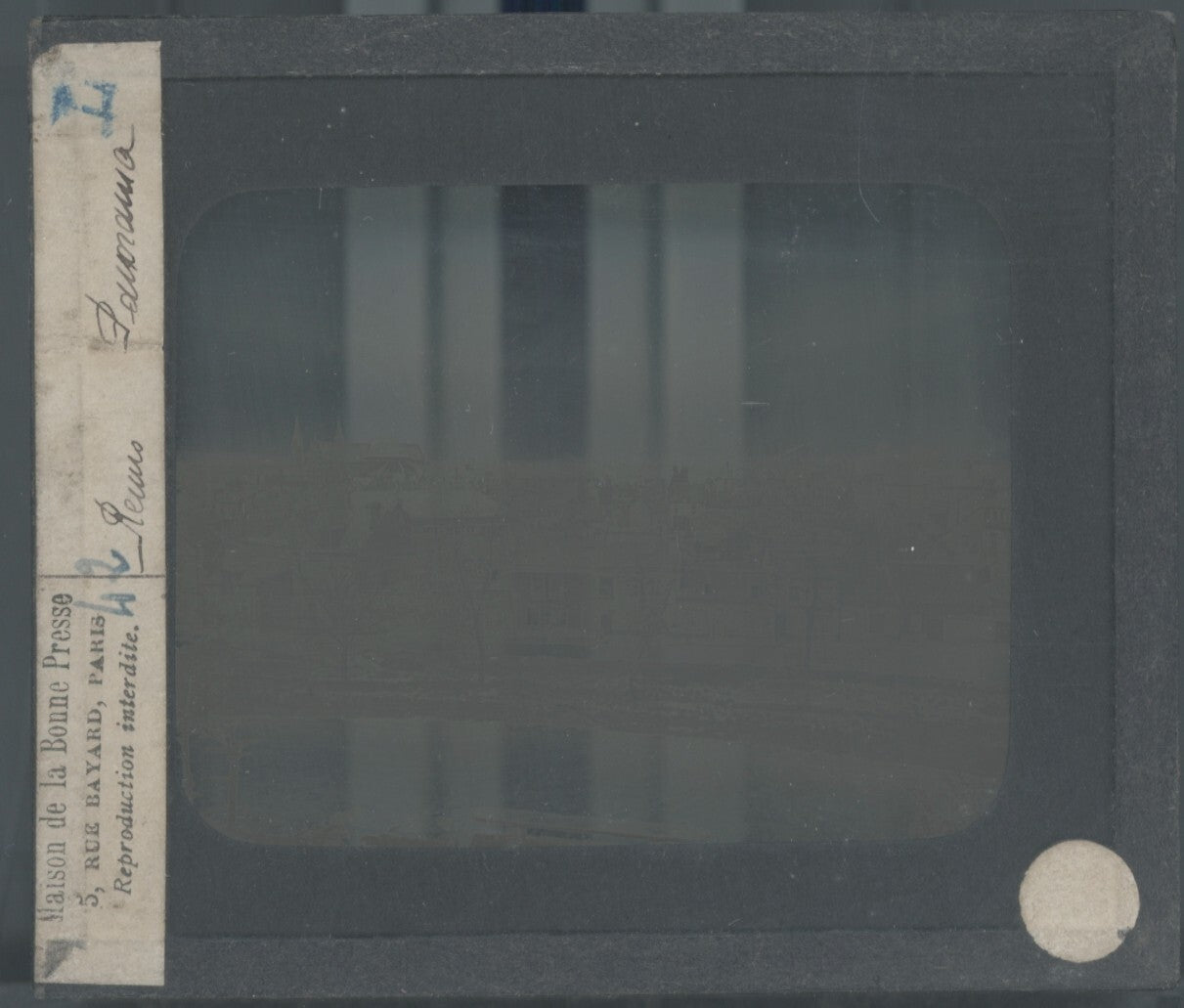 Reims, Marne, France, photo plaque verre, noir & blanc, positif 8,5x10 cm