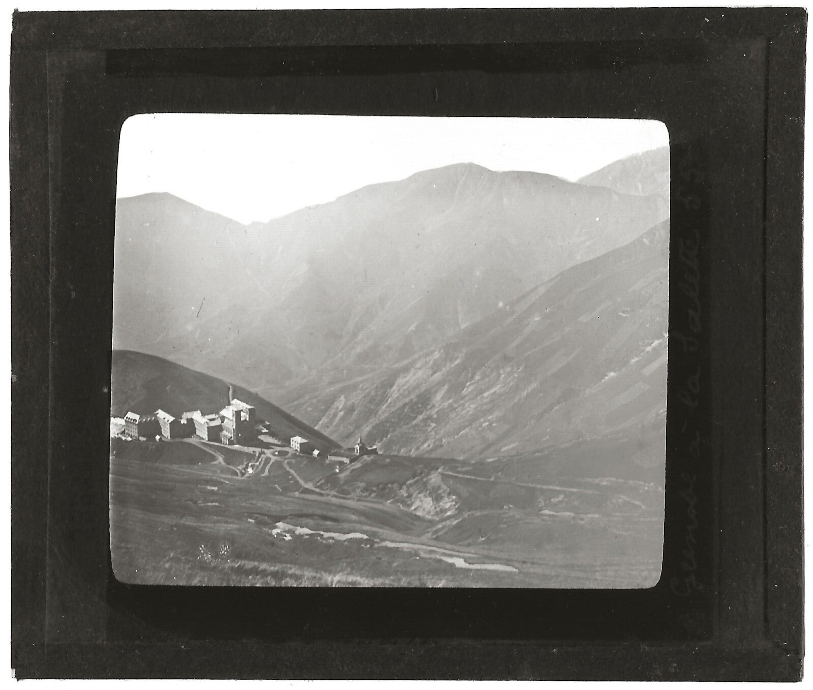 De Grenoble à La Salette-Fallavaux, photo plaque verre, positif 8,5x10 cm