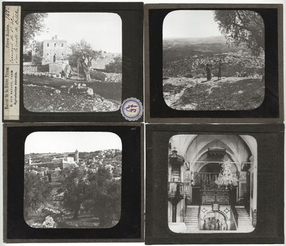 Jérusalem, Palestine, voyage, photos plaques de verre, lot 10 positifs 8,5x10 cm