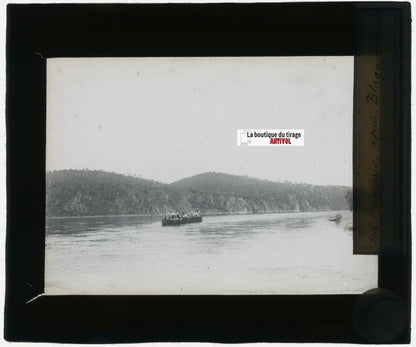 Blagovechtchensk, Russie, photo plaque verre, noir & blanc, positif 8,5x10 cm