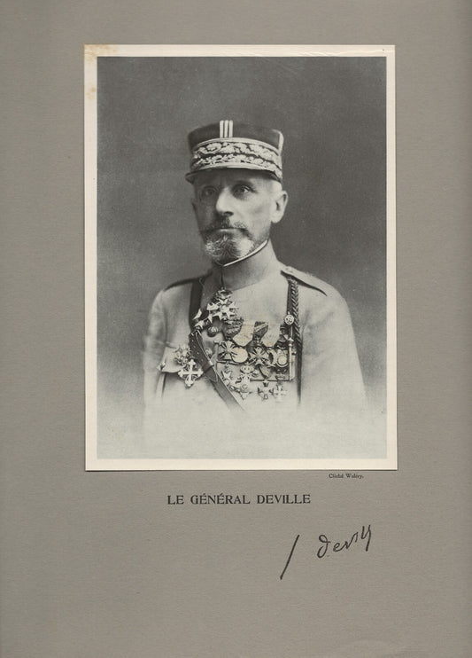 Photo ancienne, portrait militaire général Deville, cliché Waléry France