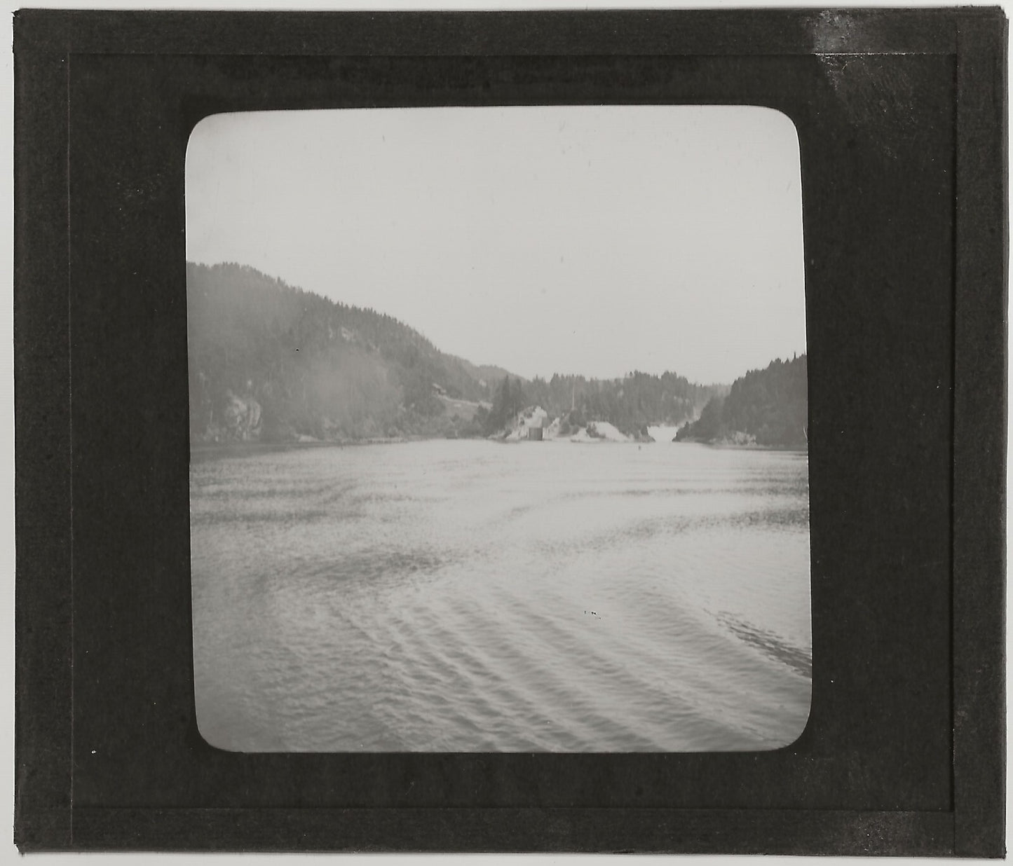 Comté de Telemark, Norvège, photo ancienne plaque de verre, positif 8,5x10 cm