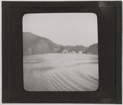 Comté de Telemark, Norvège, photo ancienne plaque de verre, positif 8,5x10 cm