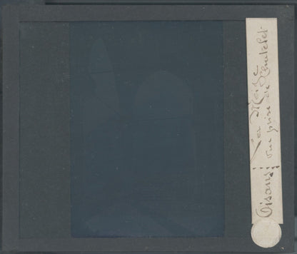 La Meije, Oisans, montagne, plaque verre, couleur, positif 8,5x10 cm