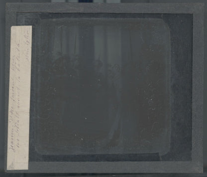 Jeanne d'Arc, histoire, dessin, plaque de verre, noir & blanc, positif 8,5x10 cm