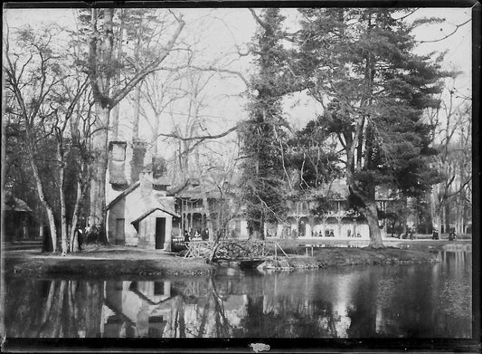 Plaque verre photo ancienne négatif 6x9 cm Trianon Versailles jardin - La Boutique Du Tirage 