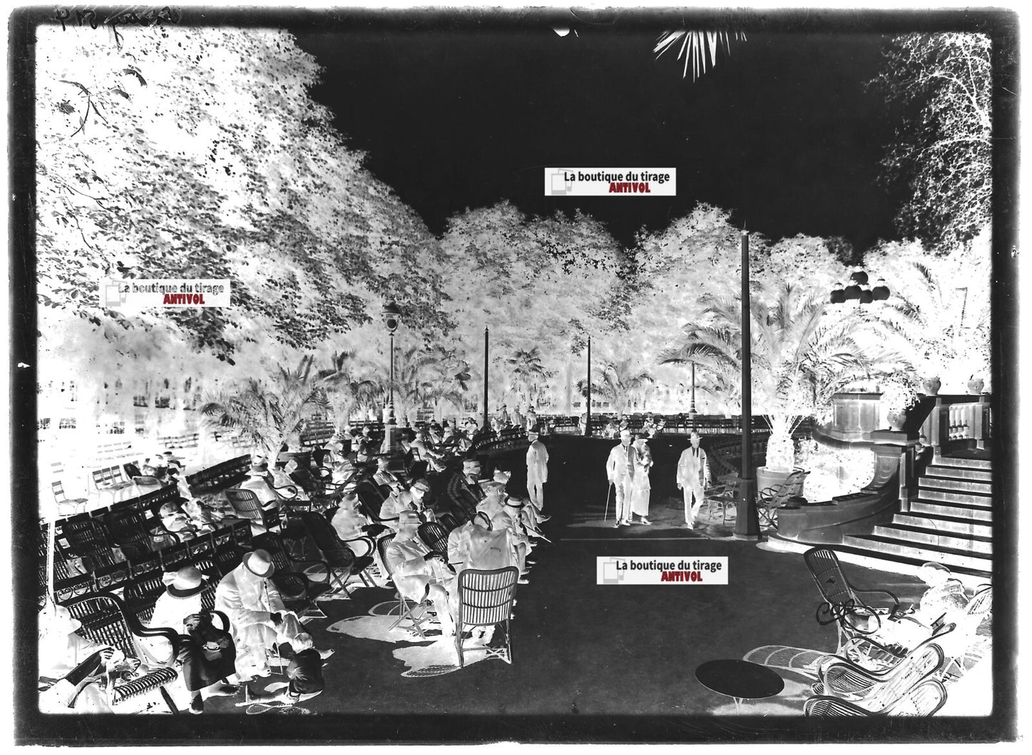 Vichy, Auvergne,  voitures, photos plaque de verre, lot de 5 négatifs 13x18 cm