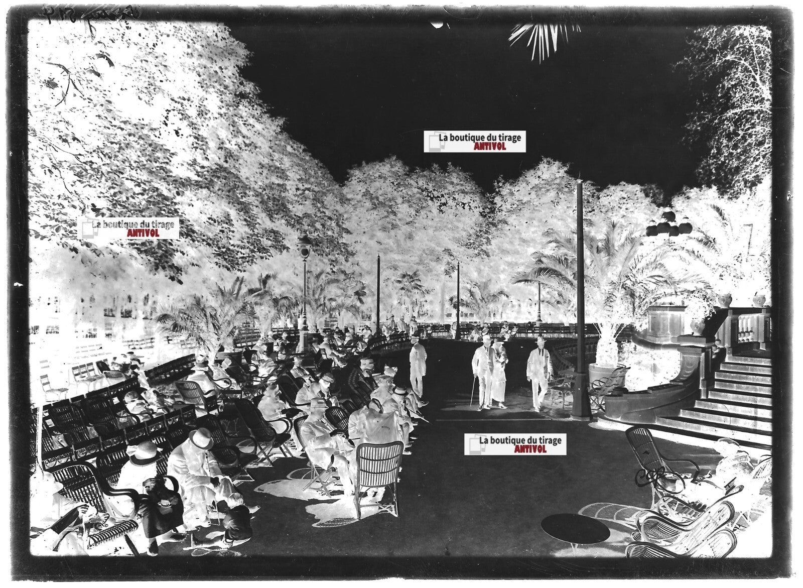 Vichy, Auvergne,  voitures, photos plaque de verre, lot de 5 négatifs 13x18 cm