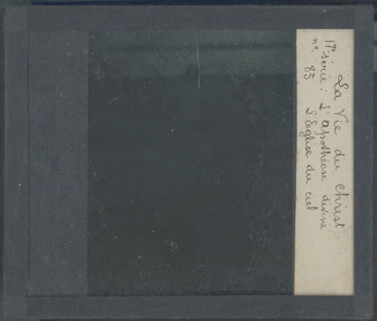 L’apothéose divine, Jésus, photo plaque verre, noir & blanc, positif 8,5x10 cm