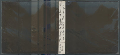 Pic Rouge de Pailla, plaque verre, photo ancienne stéréoscopie, sépia 6x13 cm