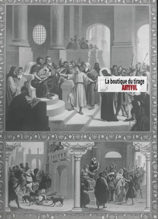 Scène religieuse, catéchisme, dessin peinture, plaque verre, positif 8,5x10 cm