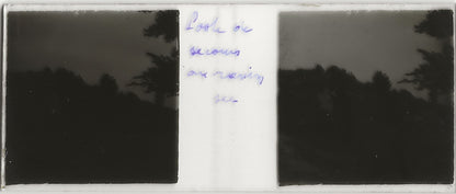 WW1, guerre, Somme, Plaque verre stéréo positif ancien noir & blanc 4,5x10,7 cm