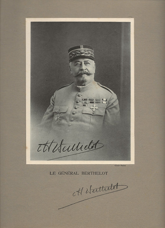 Photo ancienne, portrait militaire général Berthelot, cliché Prillot, France