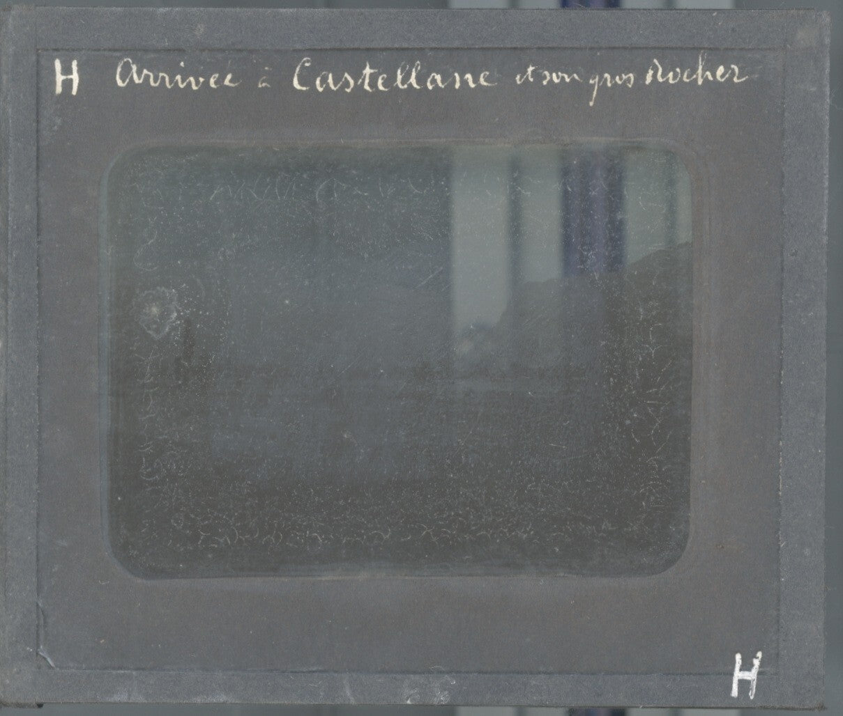 Castellane, Alpes-de-Haute-Provence, photo plaque de verre, positif 8,5x10 cm