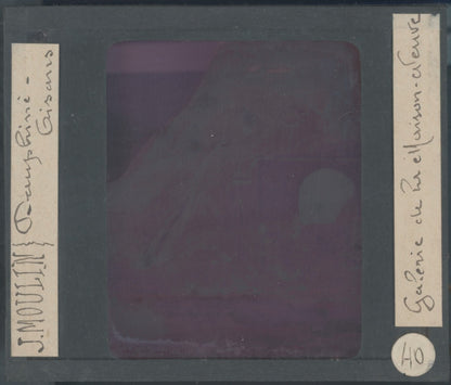 Route du Lautaret, photo J. Moulin, plaque verre, couleur, positif 8,5x10 cm