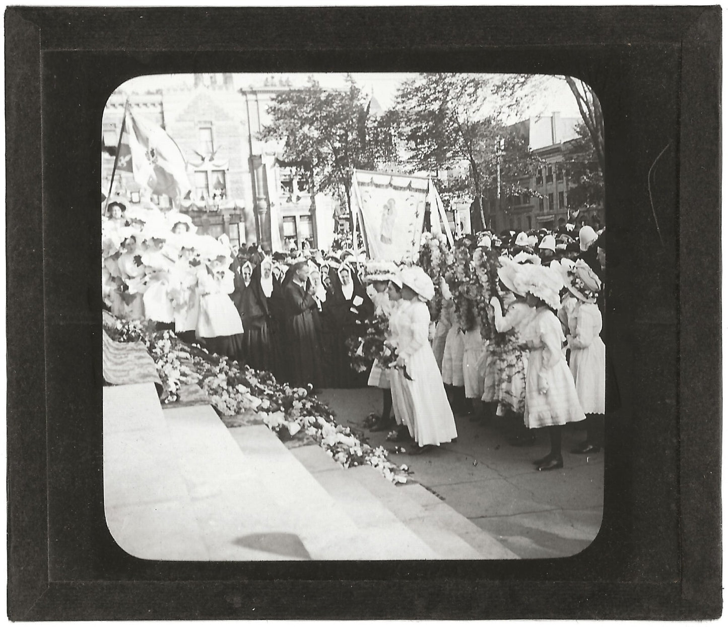 Canada, Congrès Montréal, photo ancienne plaque de verre, positif 8,5x10 cm