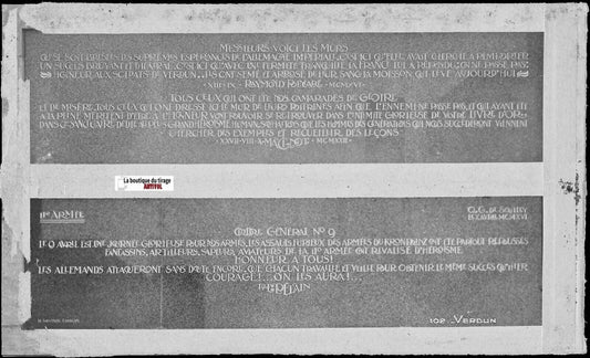 Plaque verre photo ancienne négatif noir & blanc 9x14 cm, Verdun, guerre, soldat