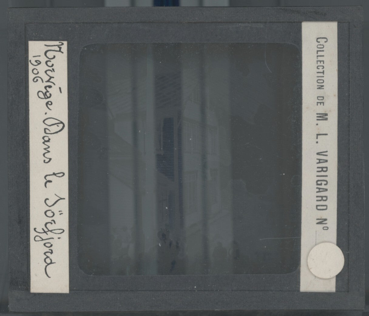 Sognefjord, Norvège, photo plaque de verre, noir & blanc, positif 8,5x10 cm