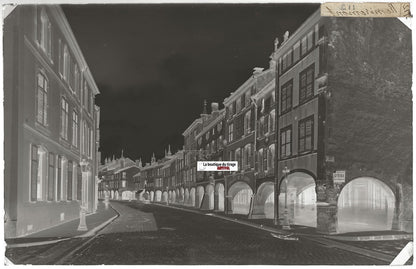 Remiremont, Grande Rue, Plaque verre photo, négatif noir & blanc 13x21 cm