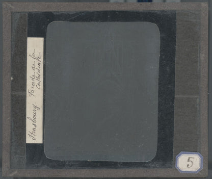 Cathédrale Notre-Dame de Strasbourg, photo plaque verre, positif 8,5x10 cm