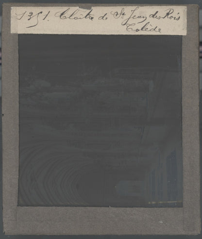 Monastère de Saint-Jean des rois, photo plaque de verre, positif 8,5x10 cm