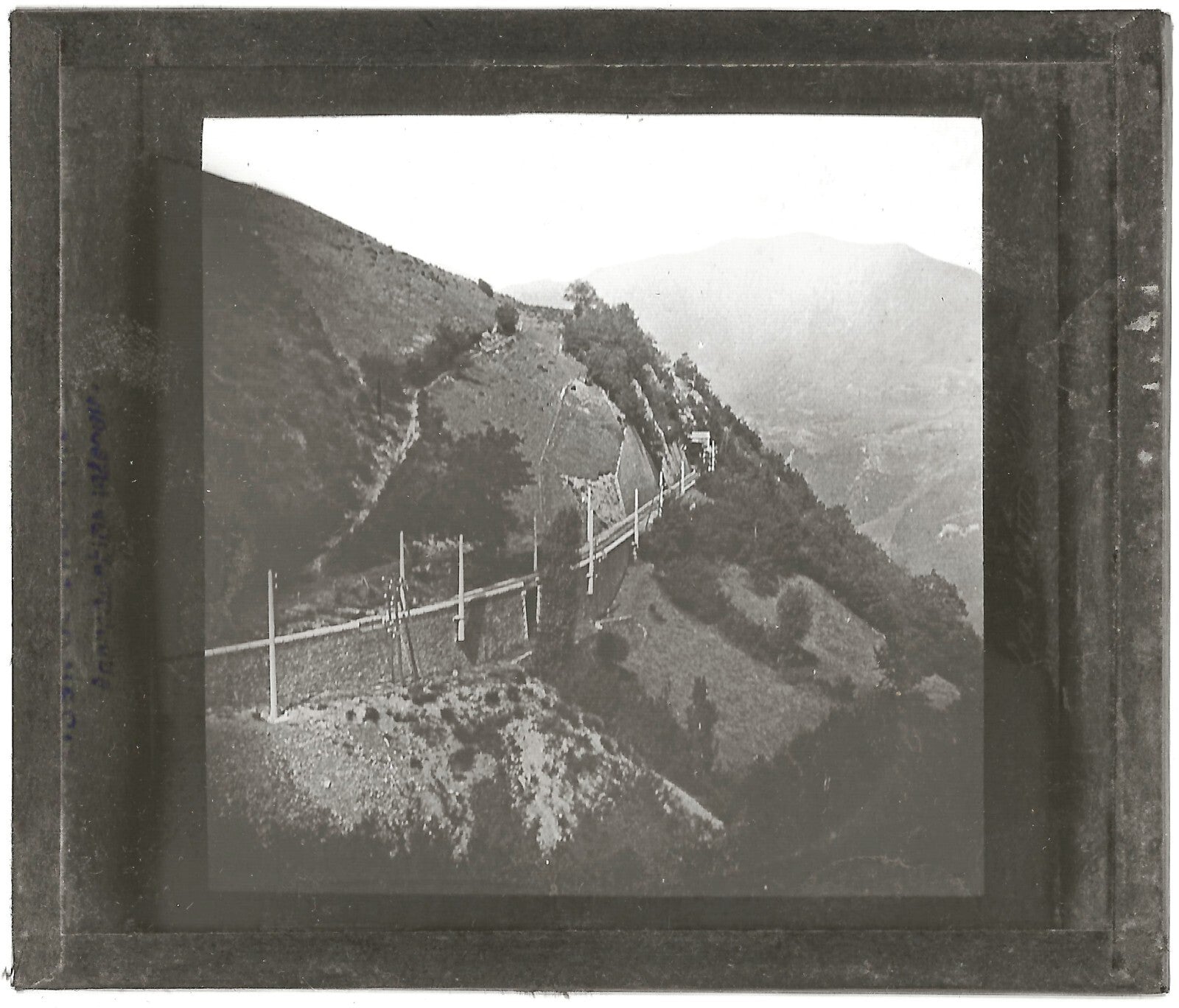 De Grenoble à La Salette-Fallavaux, photo plaque verre, positif 8,5x10 cm