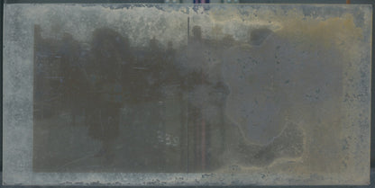 Scène de vie, Longchamp, Paris, plaque verre stéréoscopique, positif 8,5x17 cm