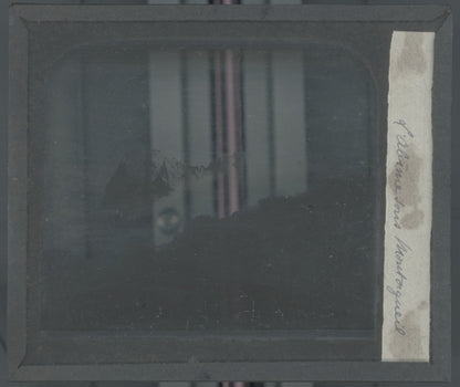 Paysage, mer, rochers, photo ancienne plaque de verre, positif 8,5x10 cm