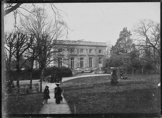 Plaque verre photo ancienne négatif 6x9 cm Trianon Versailles Parc, architecture - La Boutique Du Tirage 