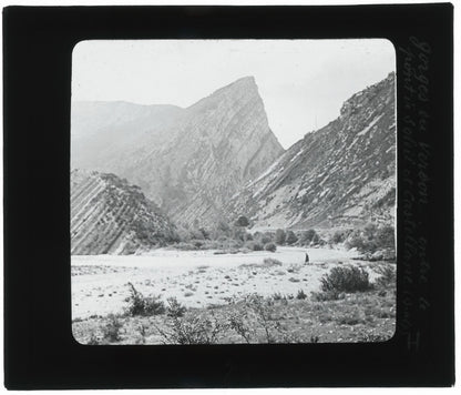 Gorges du Verdon, paysage, photo ancienne plaque de verre, positif 8,5x10 cm