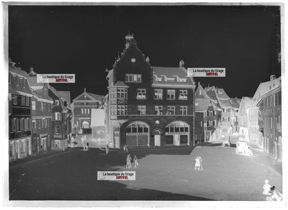 Colmar Alsace, France, photos plaque de verre, lot de 5 négatifs 13x18 cm